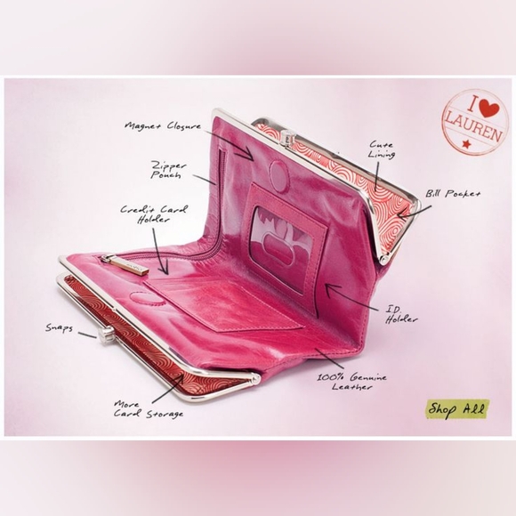 HOBO - Lauren Clutch-Wallet - Lava. New without tags - Picture 11 of 11